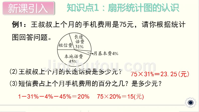 最新人教版小学六年级数学上册上学期课件-第7单元-扇形统计图-第3课时--整理复习_第4页