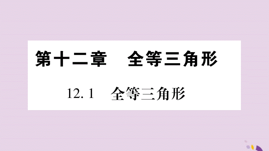 八年级数学上册第十二章全等三角形12.1全等三角形习题课件新版新人教版201901171153_第1页