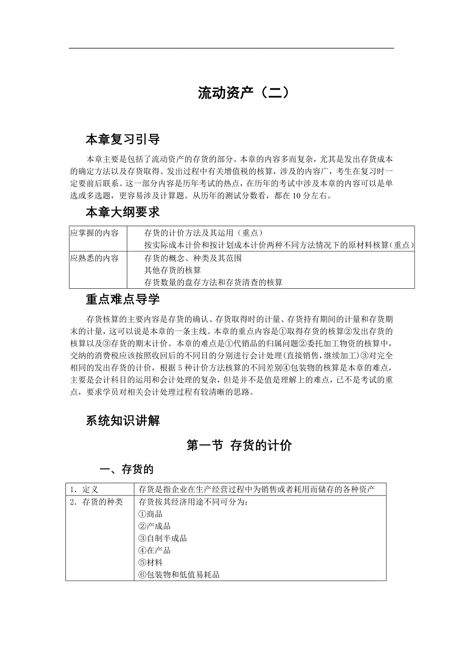 流动资产复习（二）_第1页