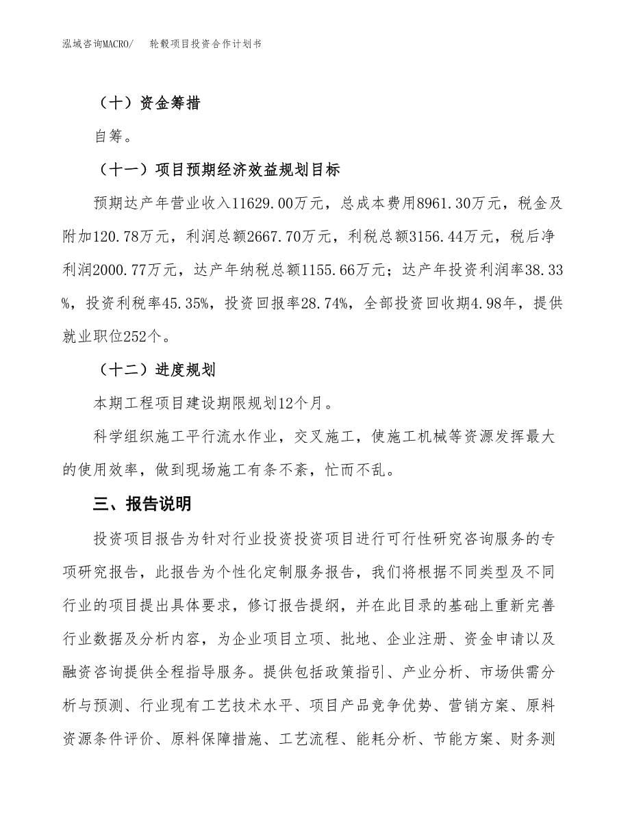 轮毂项目投资合作计划书模板.docx_第5页