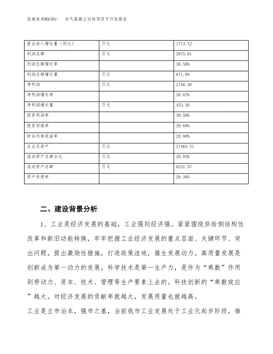 (立项备案申请样例)加气混凝土切块项目可行性报告.docx_第3页