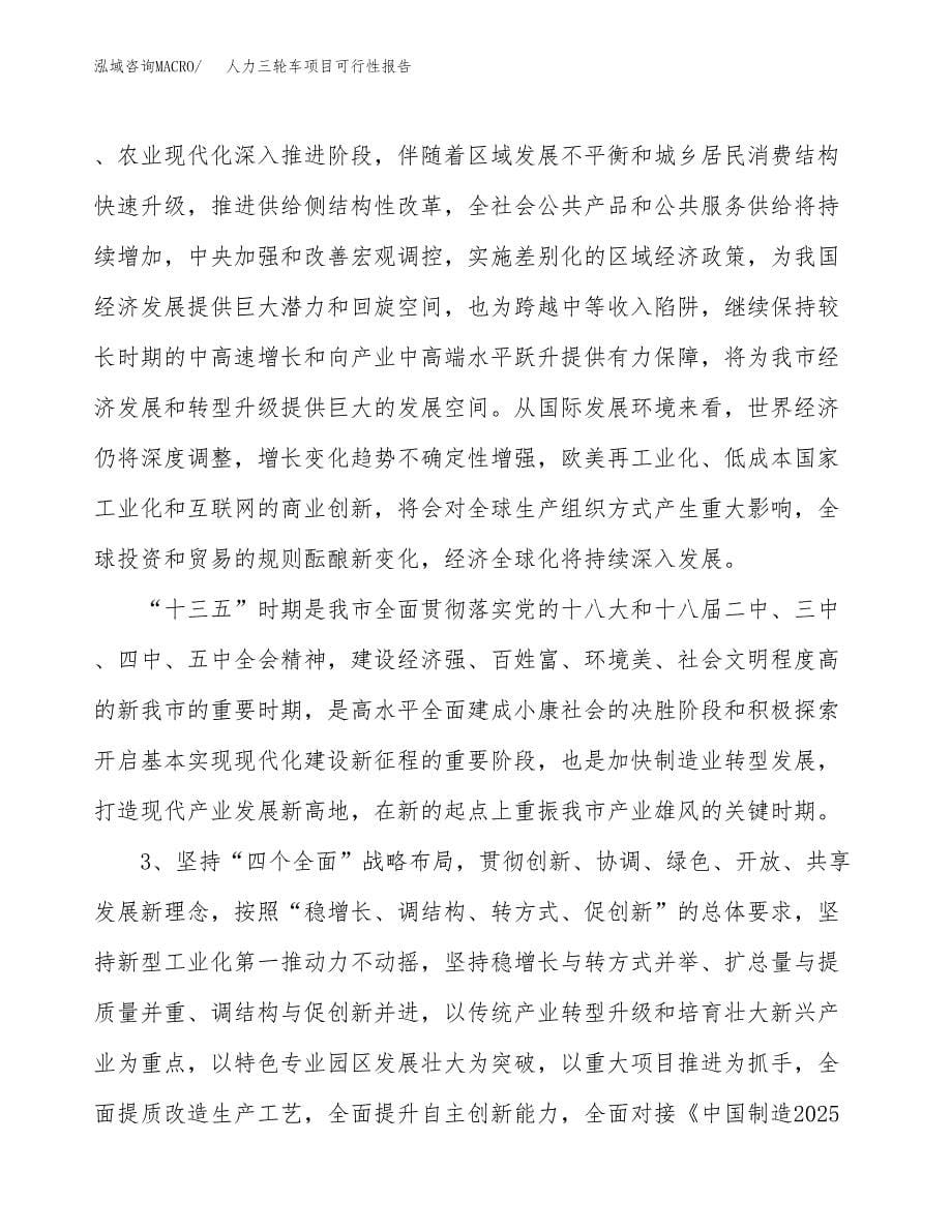 (立项备案申请样例)人力三轮车项目可行性报告.docx_第5页