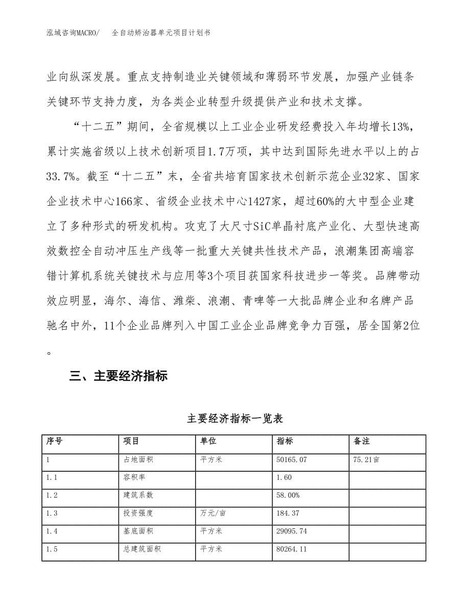 全自动矫治器单元项目计划书(项目投资分析).docx_第5页