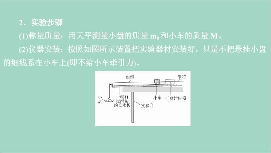 高考物理一轮复习第3章牛顿运动定律实验专题（四）第16讲探究加速度与力、质量的关系课件.ppt_第5页