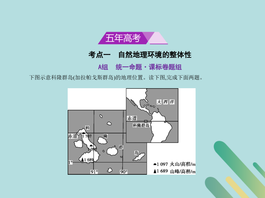 （5年高考3年模拟课标Ⅱ卷B版）高考地理第六单元自然地理环境的整体性和差异性课件.ppt_第2页