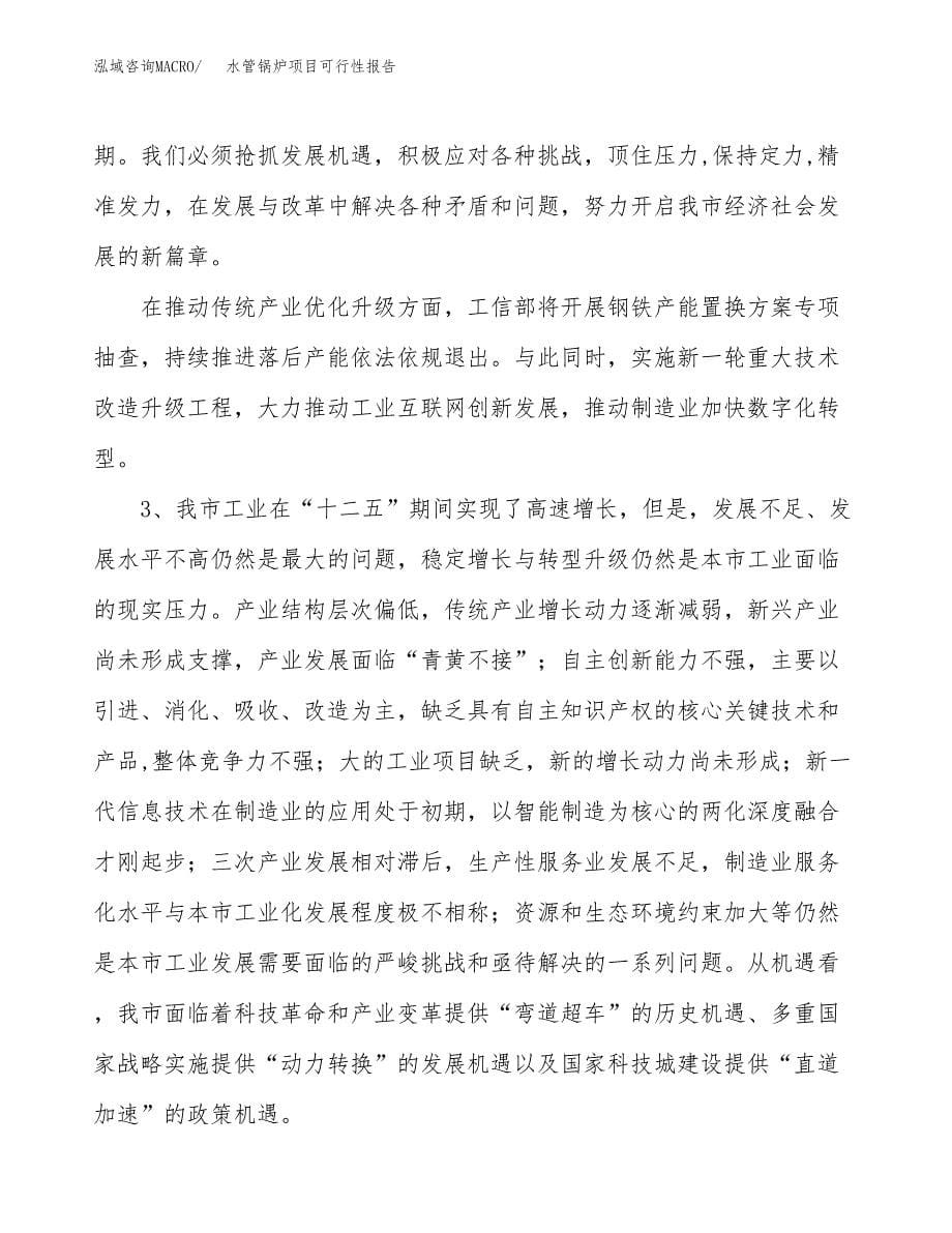 (立项备案申请样例)水管锅炉项目可行性报告.docx_第5页