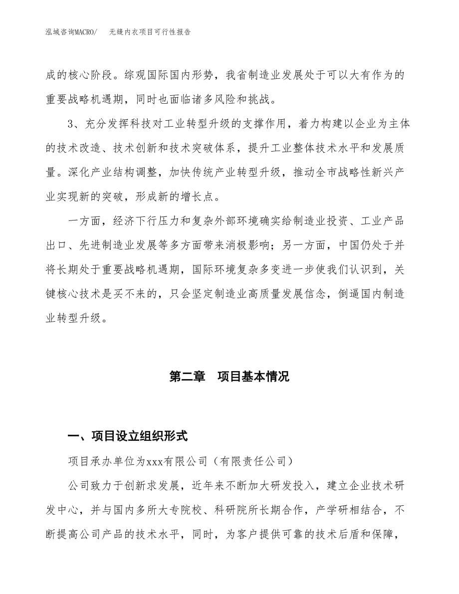 (立项备案申请样例)无缝内衣项目可行性报告.docx_第5页