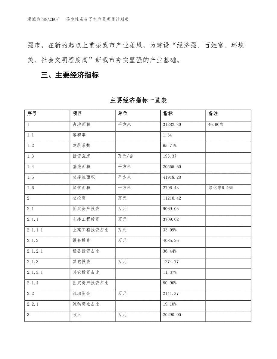 导电性高分子电容器项目计划书(项目投资分析).docx_第5页