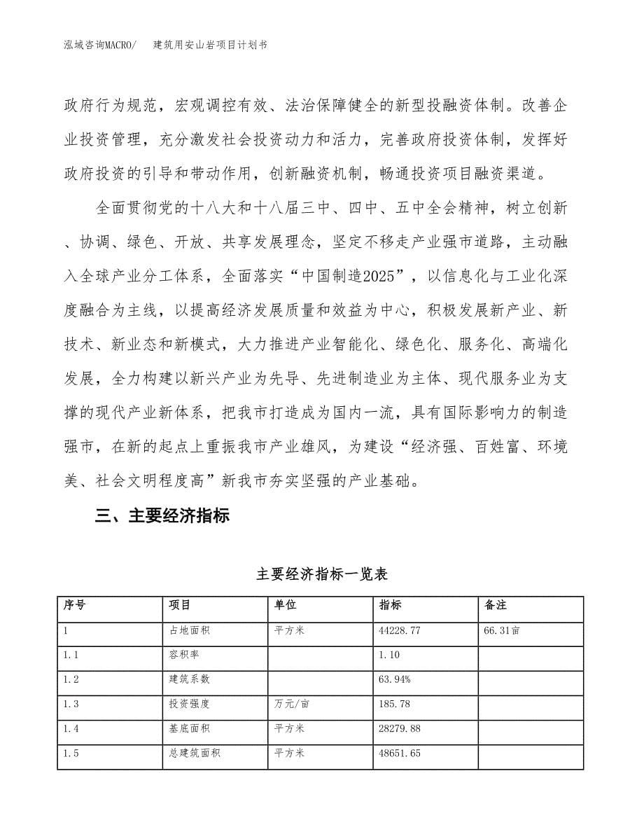 建筑用安山岩项目计划书(项目投资分析).docx_第5页