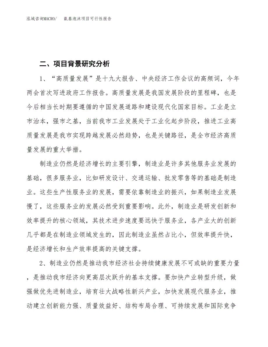 (立项备案申请样例)氨基泡沫项目可行性报告.docx_第4页