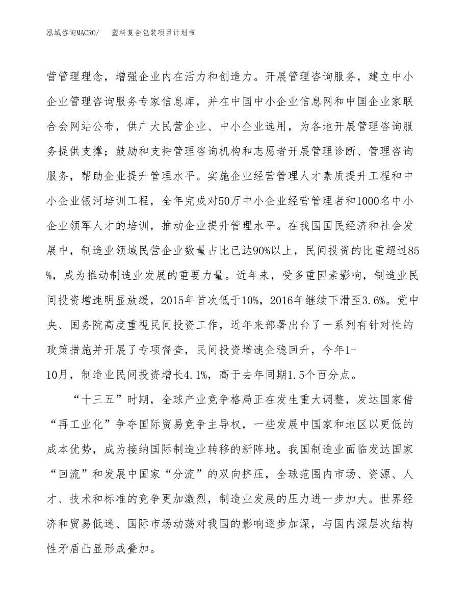 塑料复合包装项目计划书(项目投资分析).docx_第5页