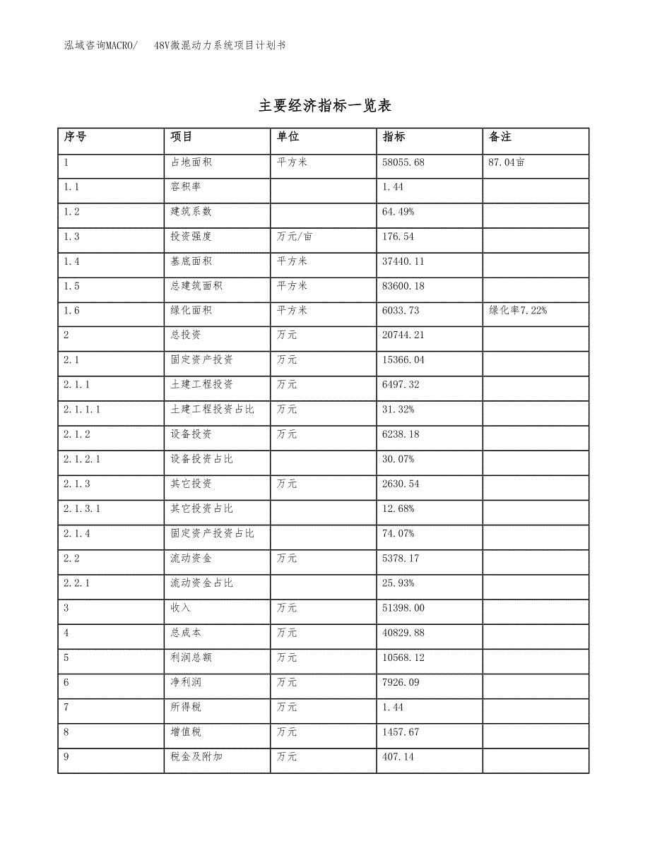 48V微混动力系统项目计划书(项目投资分析).docx_第5页