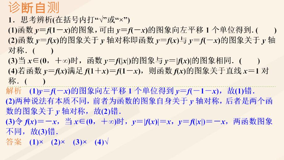 高考数学一轮总复习第二章函数概念与基本初等函数Ⅰ第7节函数的图象课件.ppt_第2页