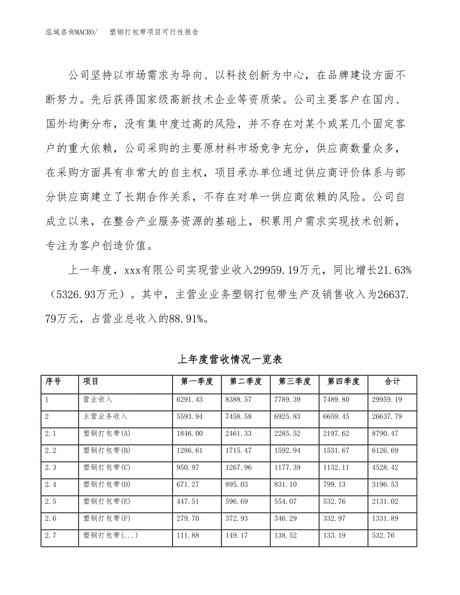 (立项备案申请样例)塑钢打包带项目可行性报告.docx_第2页