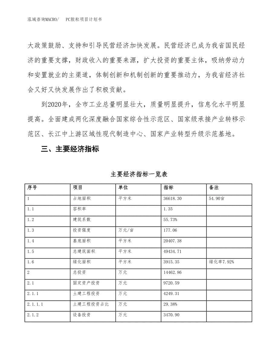 PC胶粒项目计划书(项目投资分析).docx_第5页