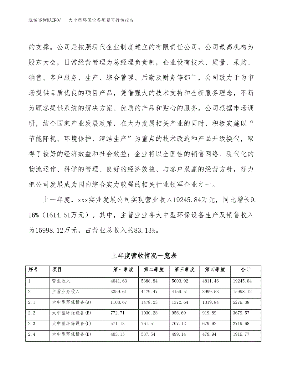 (立项备案申请样例)大中型环保设备项目可行性报告.docx_第2页