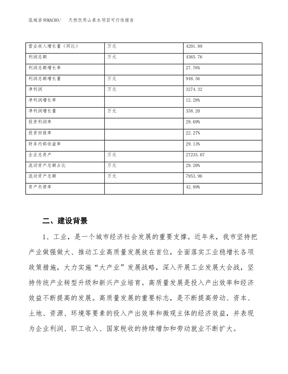 (立项备案申请样例)天然饮用山泉水项目可行性报告.docx_第3页