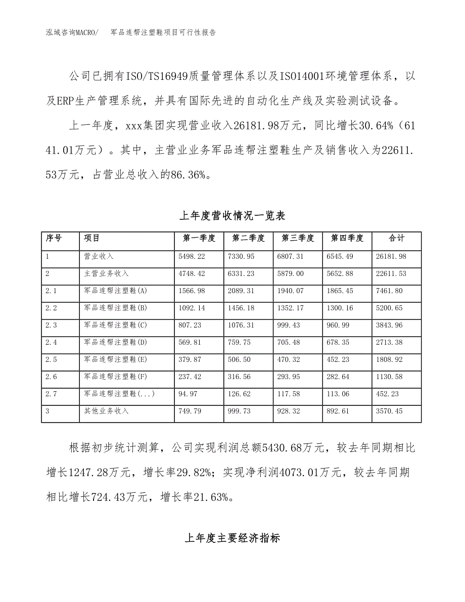 (立项备案申请样例)军品连帮注塑鞋项目可行性报告.docx_第2页