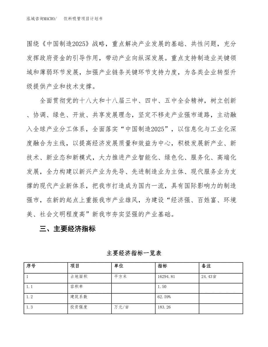 饮料吸管项目计划书(项目投资分析).docx_第5页