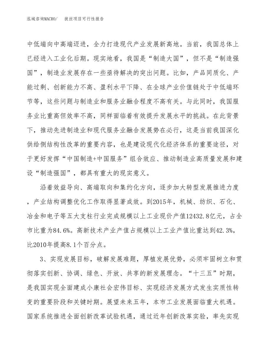 (立项备案申请样例)拔丝项目可行性报告.docx_第5页