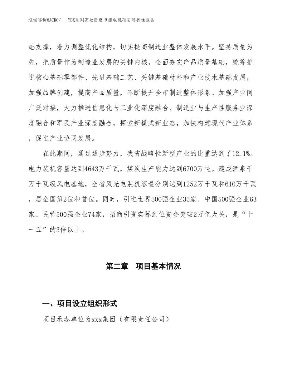 (立项备案申请样例)YBX系列高效防爆节能电机项目可行性报告.docx_第5页