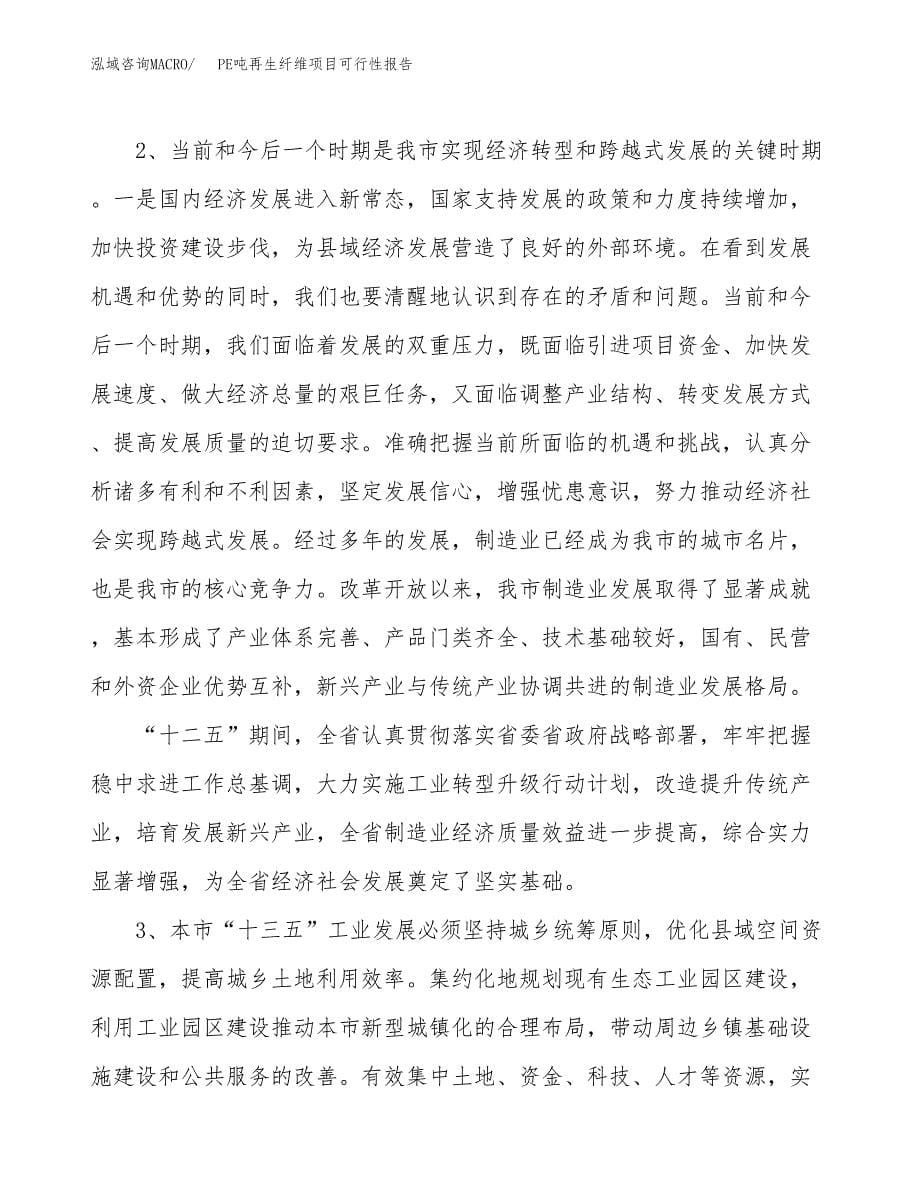 (立项备案申请样例)PE吨再生纤维项目可行性报告.docx_第5页