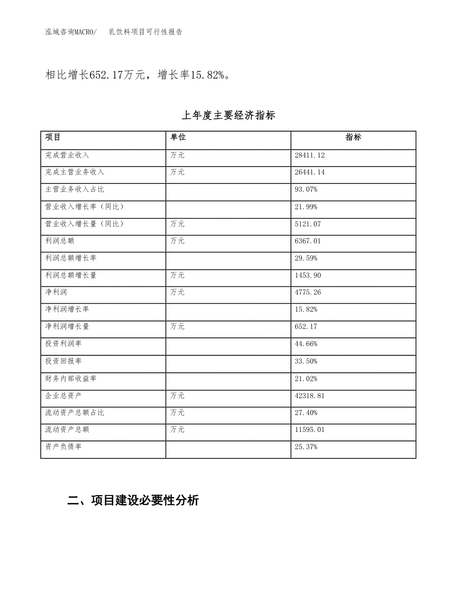 (立项备案申请样例)乳饮料项目可行性报告.docx_第3页