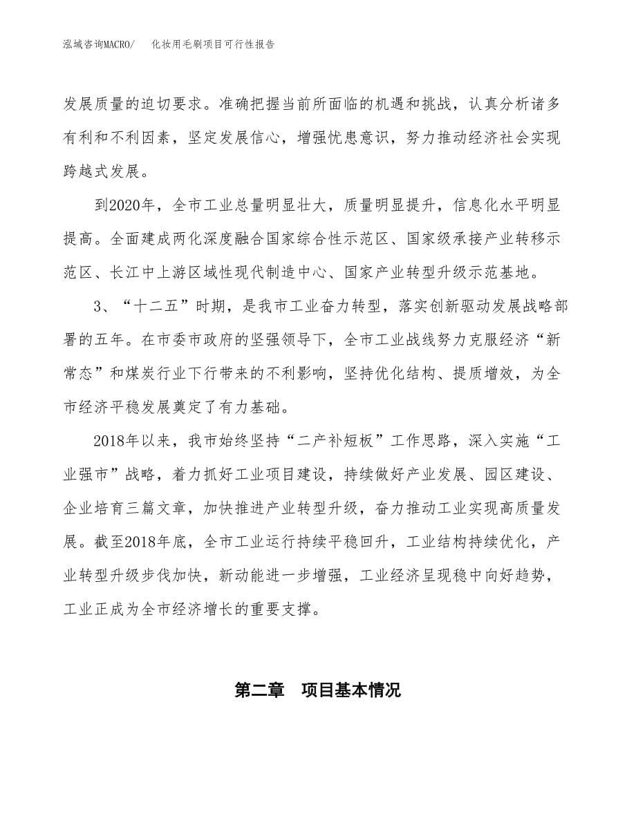 (立项备案申请样例)化妆用毛刷项目可行性报告.docx_第5页