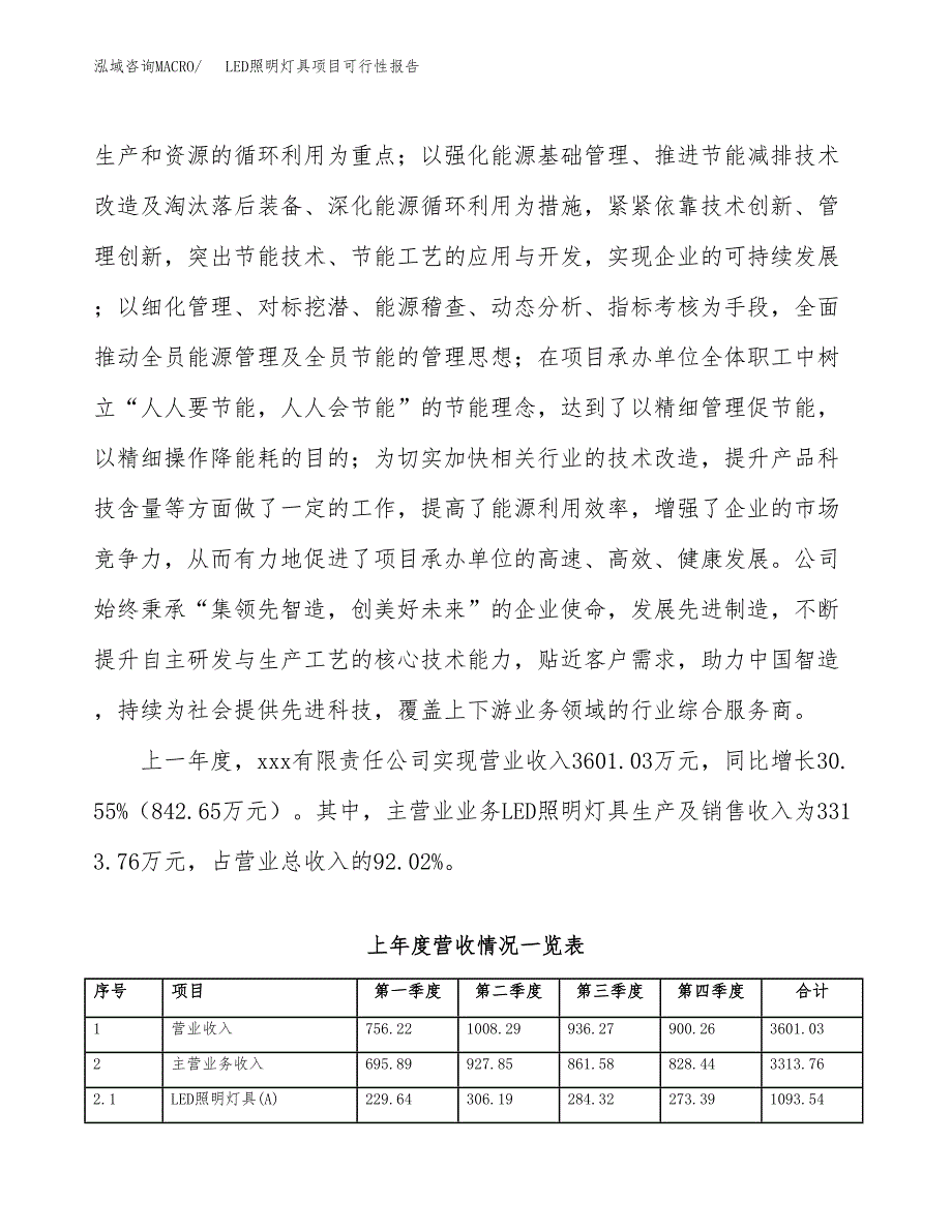 (立项备案申请样例)LED照明灯具项目可行性报告.docx_第2页