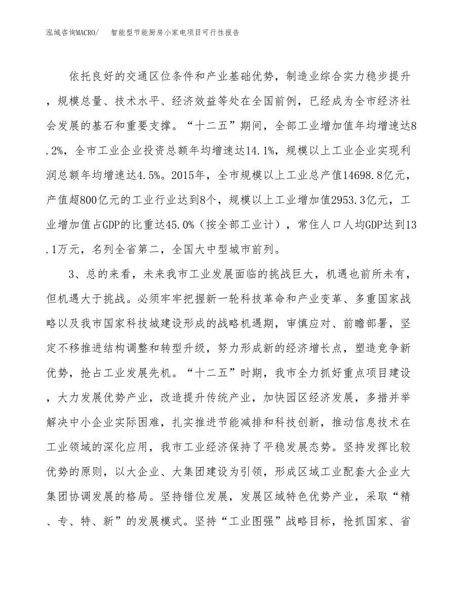 (立项备案申请样例)智能型节能厨房小家电项目可行性报告.docx_第5页