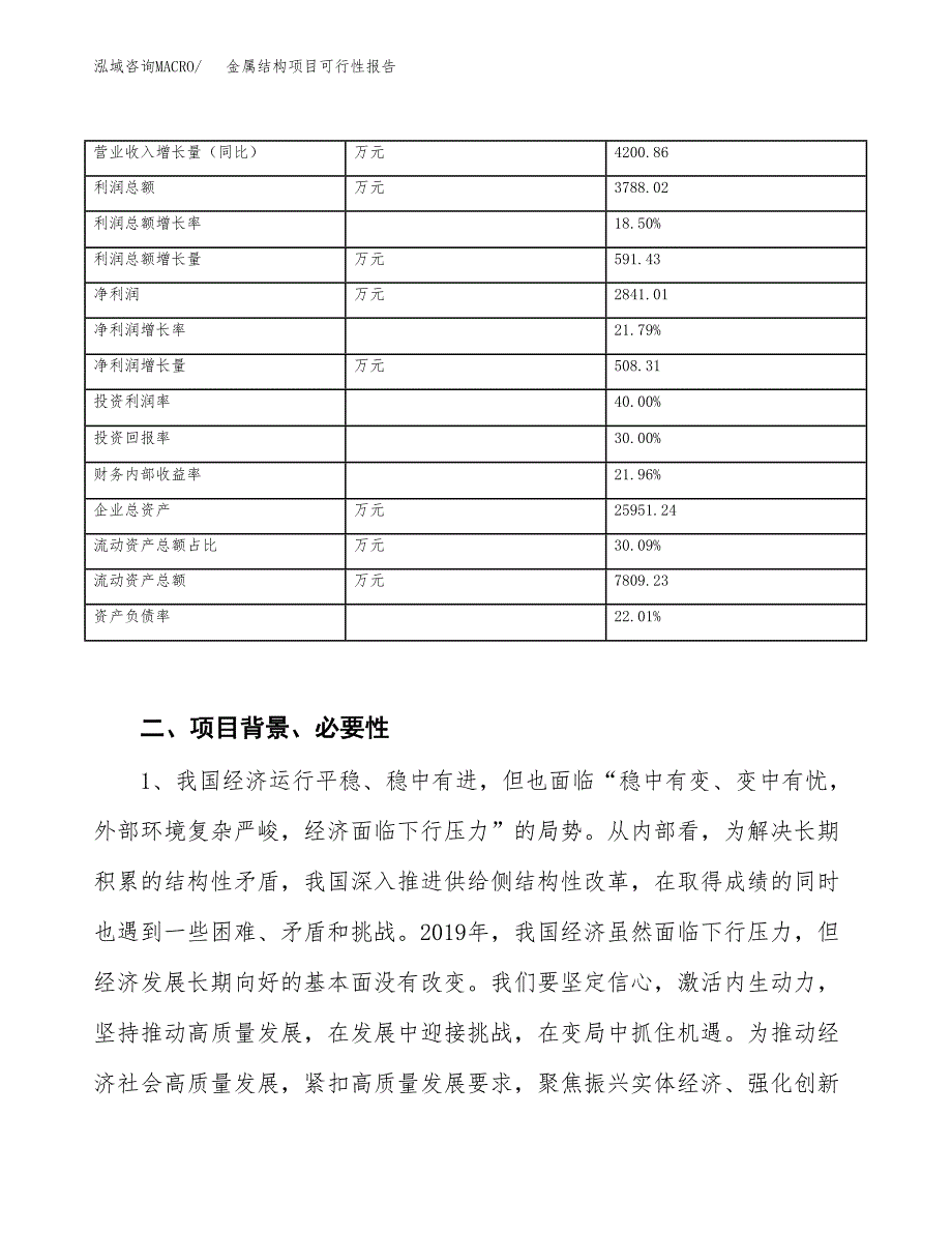 (立项备案申请样例)金属结构项目可行性报告.docx_第3页