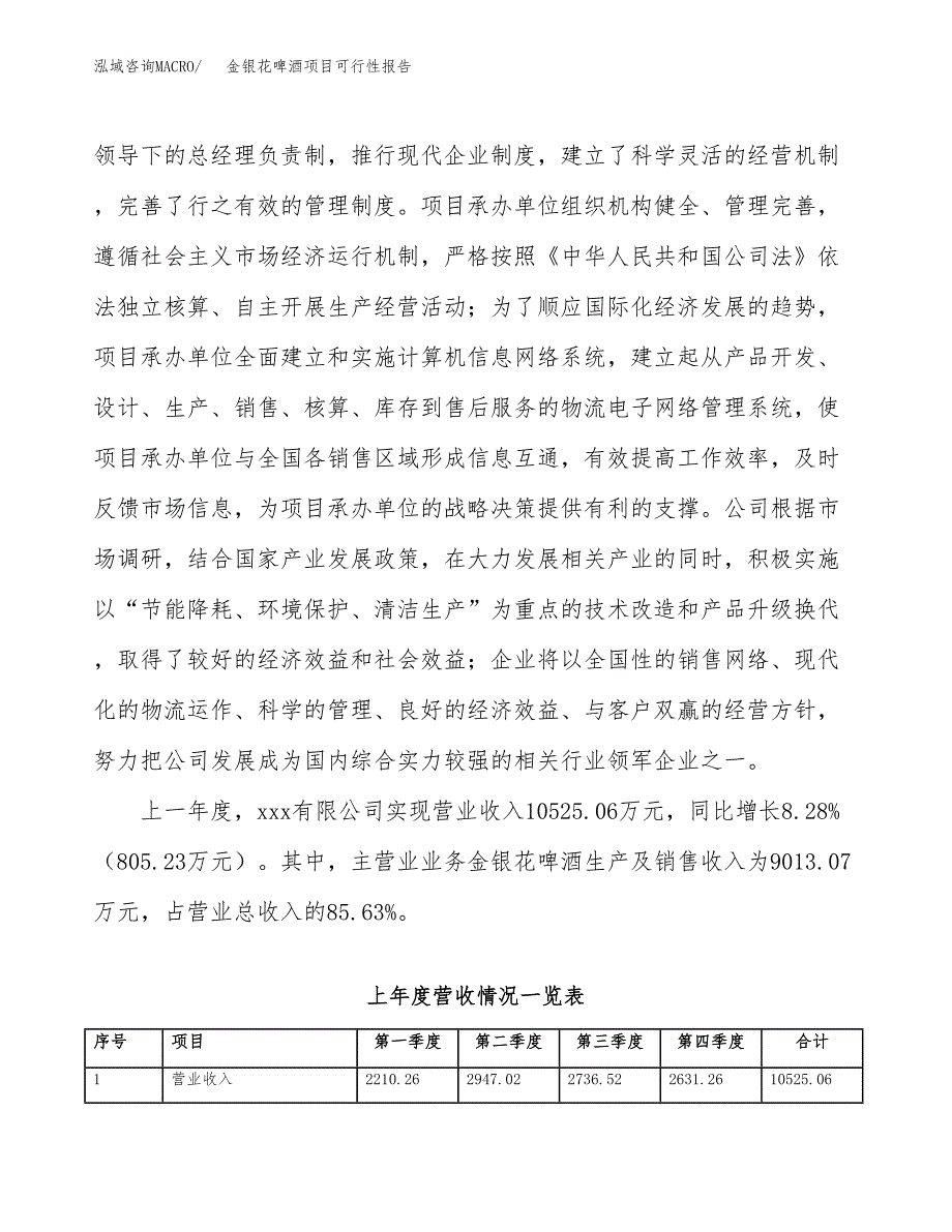 (立项备案申请样例)金银花啤酒项目可行性报告.docx_第2页