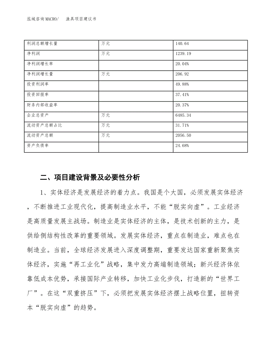 渔具项目建议书（园区立项备案申请）_第4页