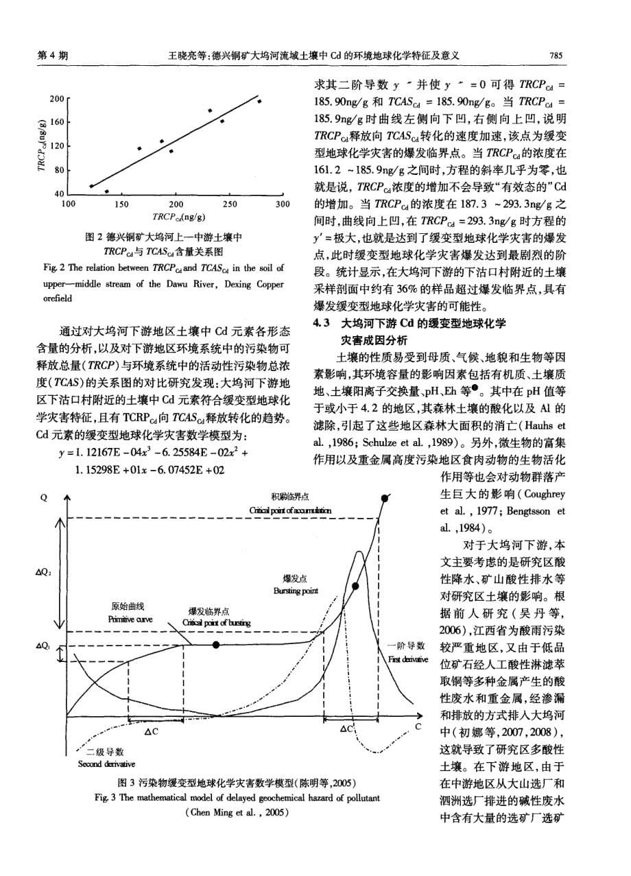 德兴铜矿大坞河流域土壤中Cd的环境地球化学特征及意义.pdf_第5页