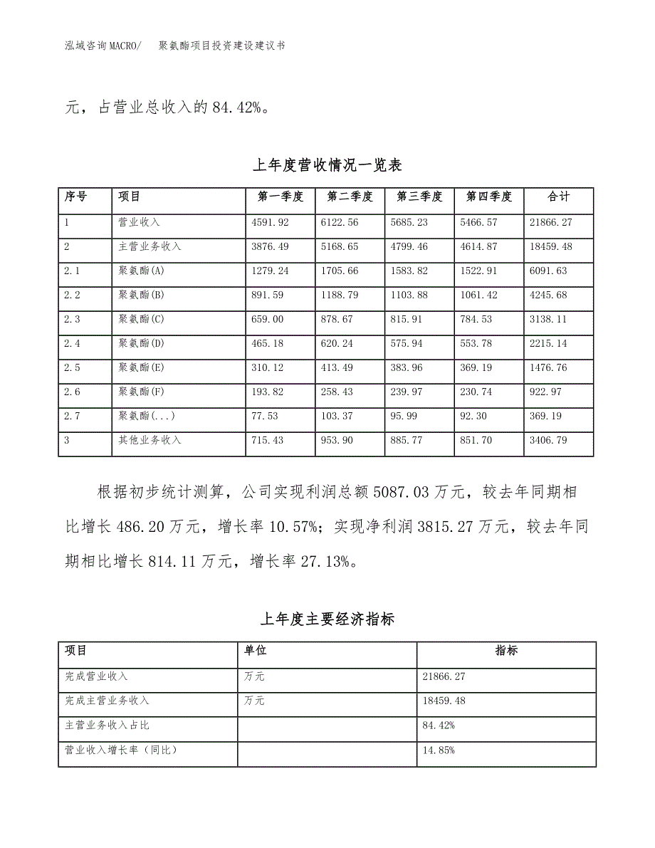 聚氨酯项目投资建设建议书 (1)_第2页