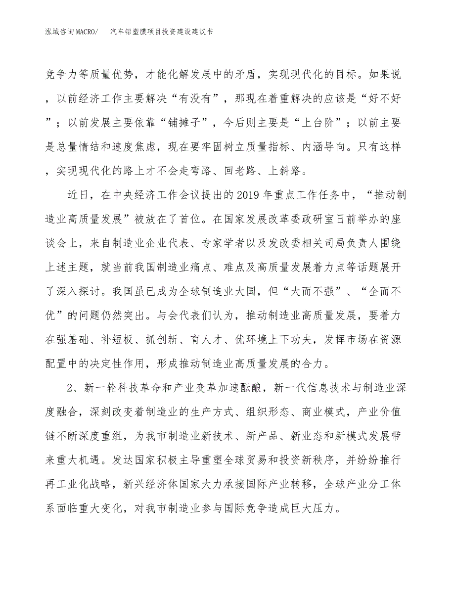 汽车铝塑膜项目投资建设建议书_第4页