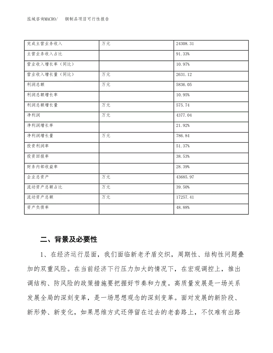 (立项备案申请样例)铜制品项目可行性报告.docx_第3页