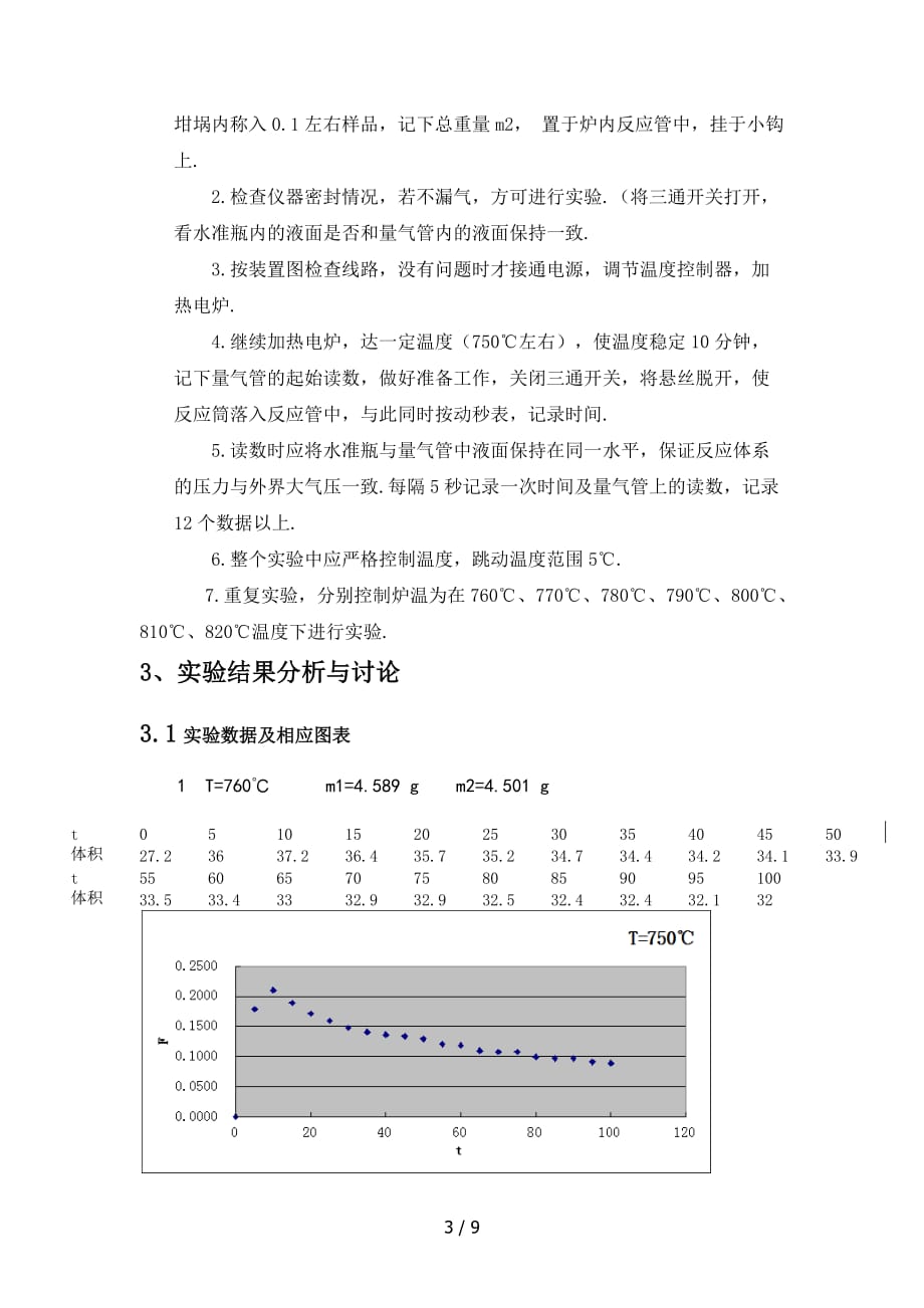 caco固相分解反应速率常数的测定_第3页