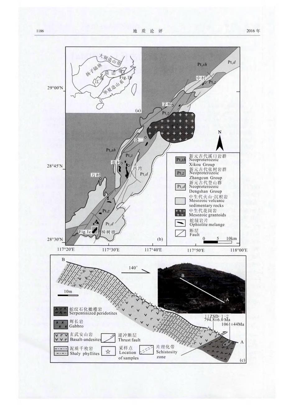 赣东北蛇绿岩带新元古代（~800Ma）高镁安山岩的发现及其意义.pdf_第2页