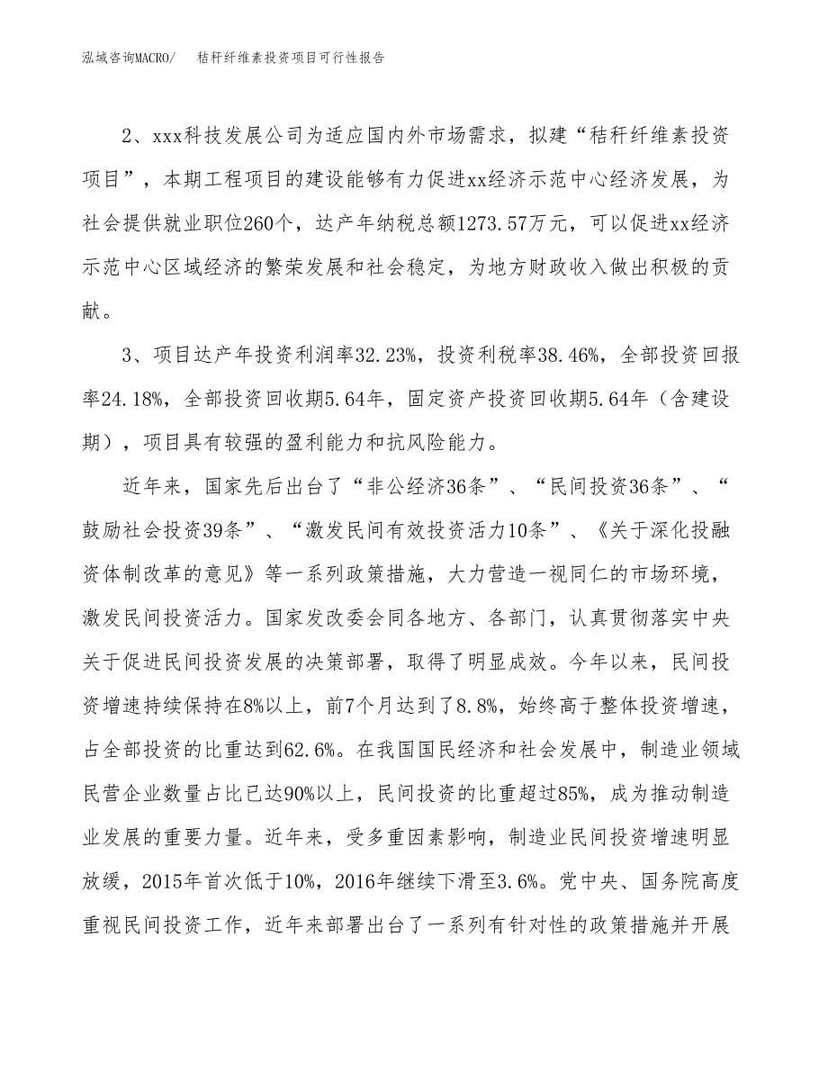 秸秆纤维素投资项目可行性报告(园区立项申请).docx_第5页