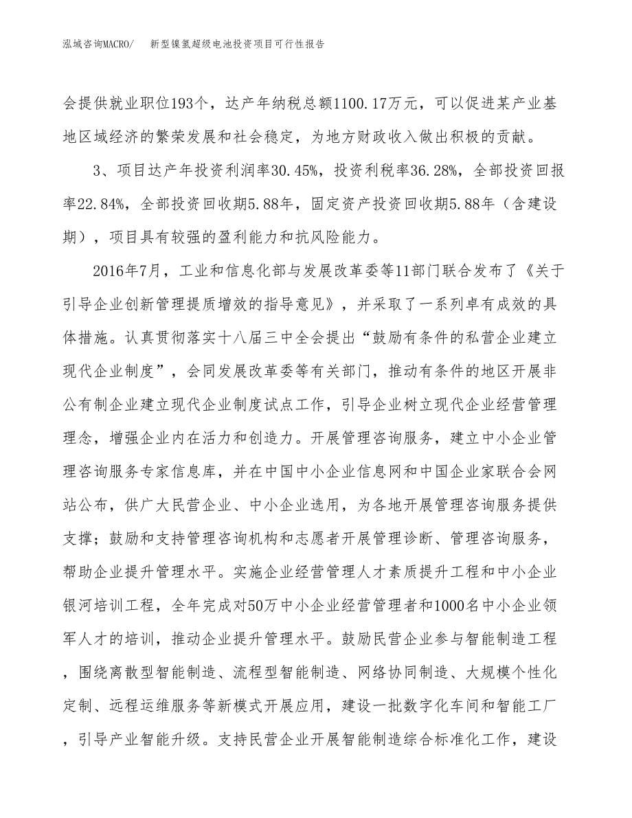 新型镍氢超级电池投资项目可行性报告(园区立项申请).docx_第5页