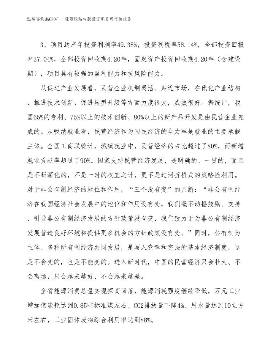 硅酮胶结构胶投资项目可行性报告(园区立项申请).docx_第5页