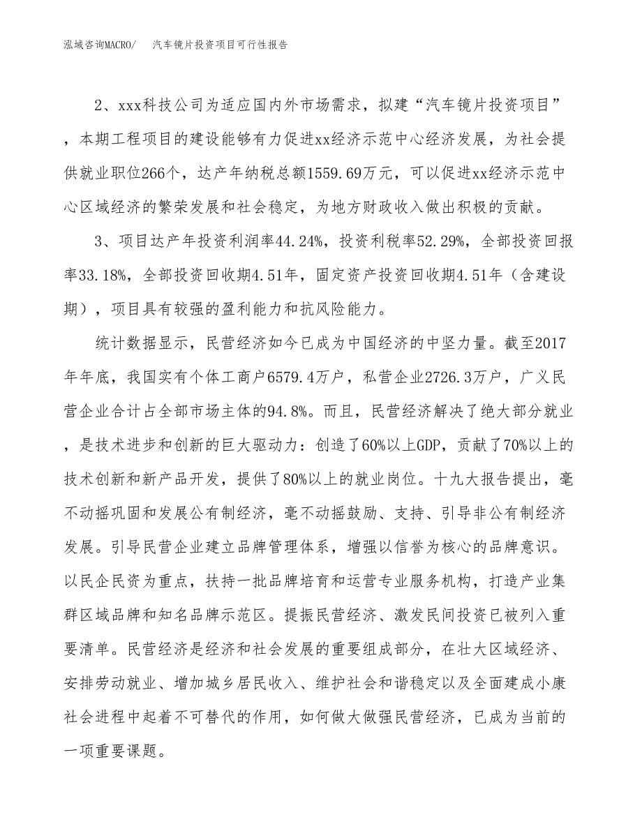 汽车镜片投资项目可行性报告(园区立项申请).docx_第5页