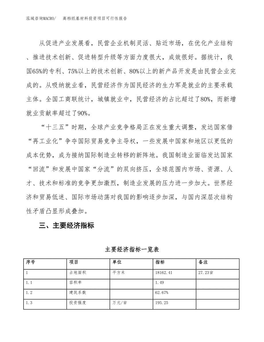 高档纸基材料投资项目可行性报告(园区立项申请).docx_第5页