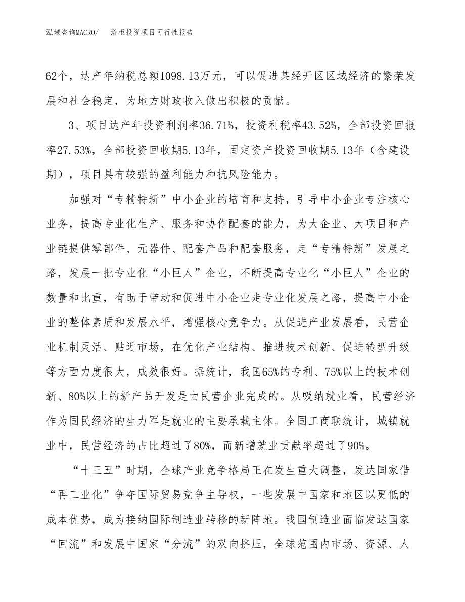 浴柜投资项目可行性报告(园区立项申请).docx_第5页