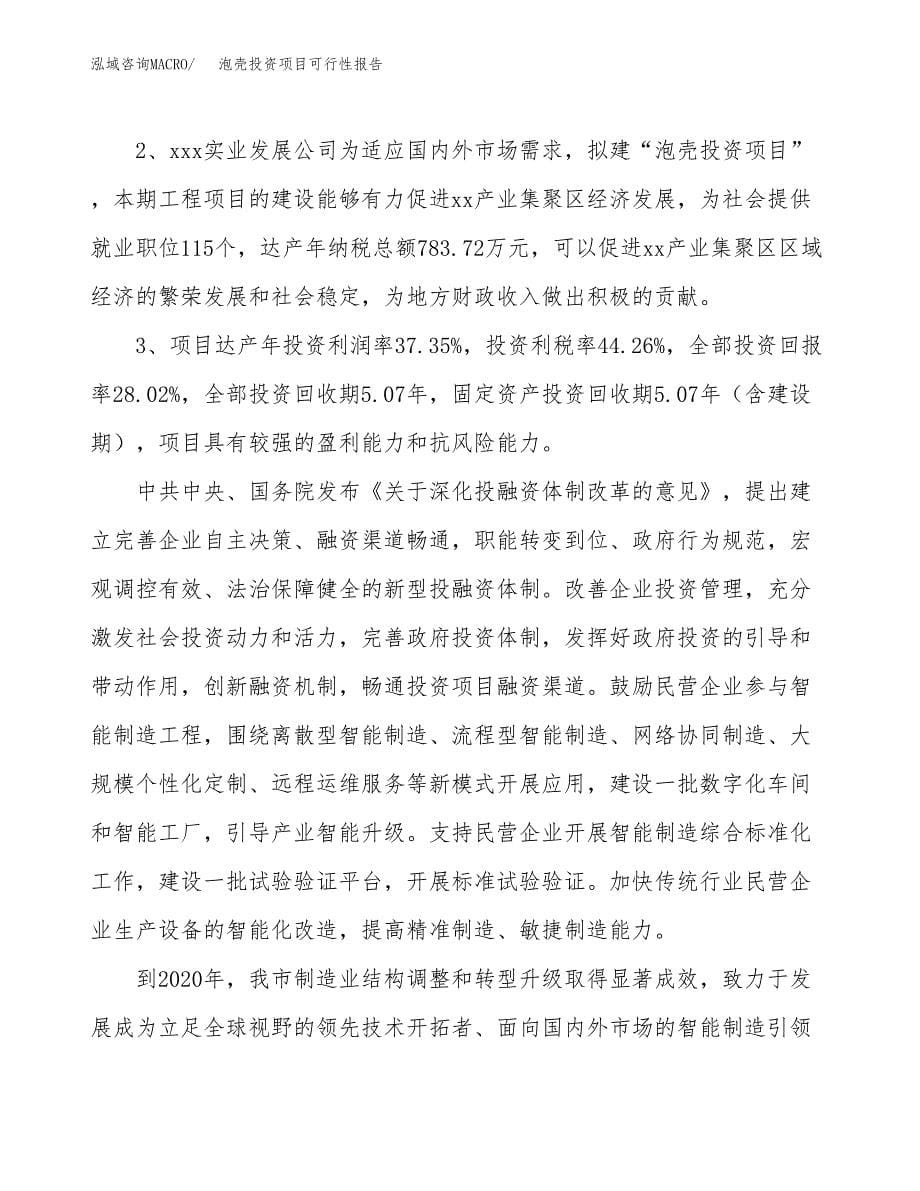 泡壳投资项目可行性报告(园区立项申请).docx_第5页