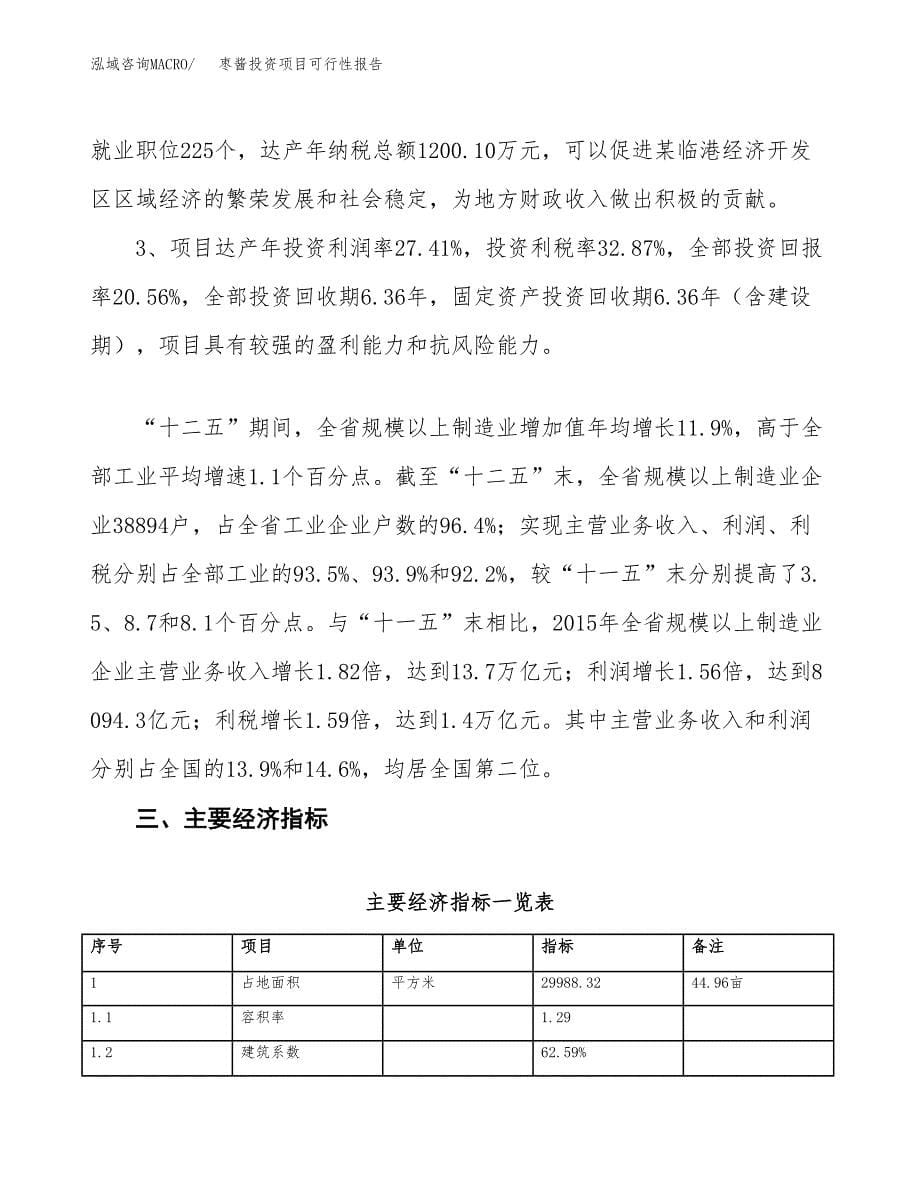 枣酱投资项目可行性报告(园区立项申请).docx_第5页