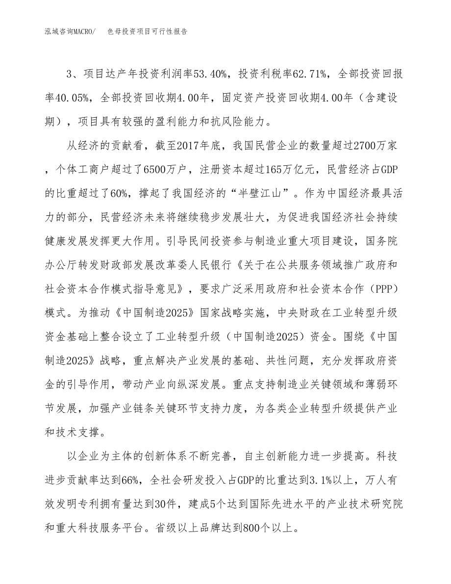 色母投资项目可行性报告(园区立项申请).docx_第5页