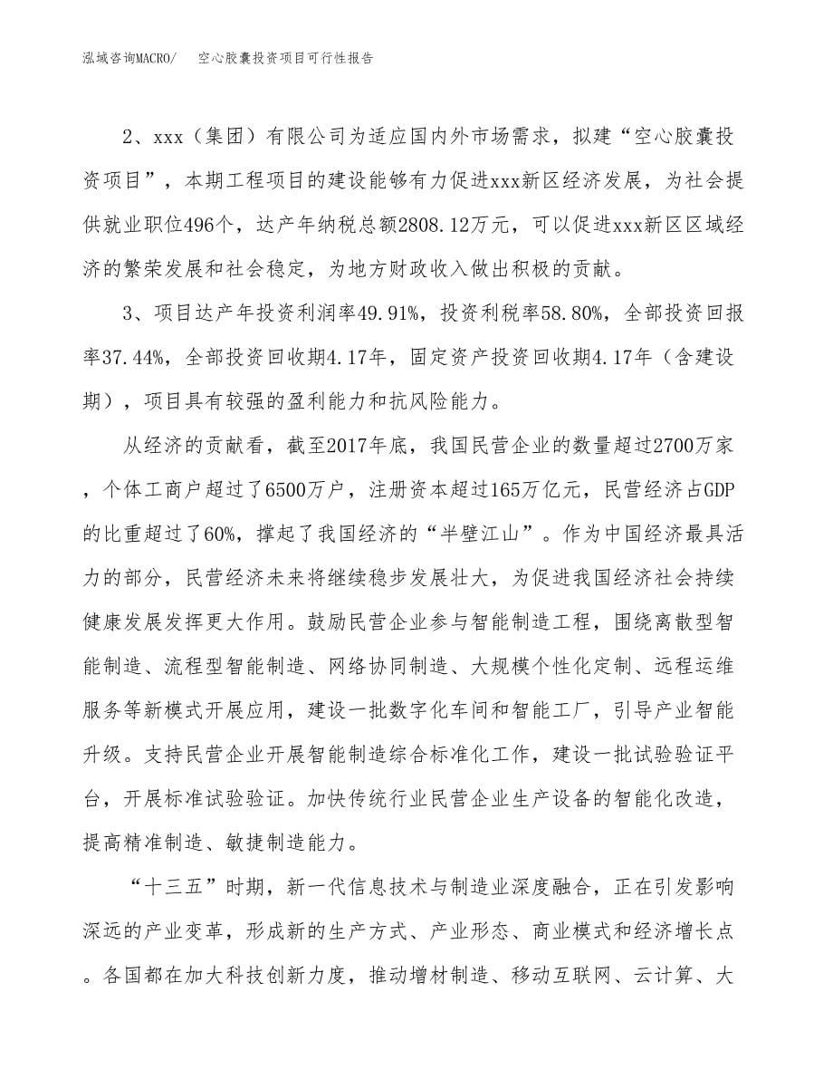 空心胶囊投资项目可行性报告(园区立项申请).docx_第5页