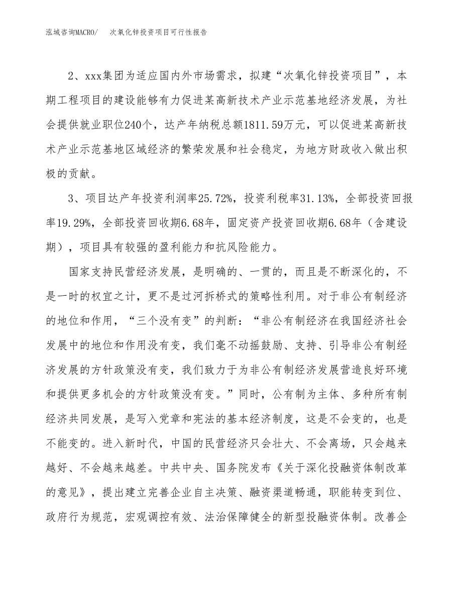 次氧化锌投资项目可行性报告(园区立项申请).docx_第5页